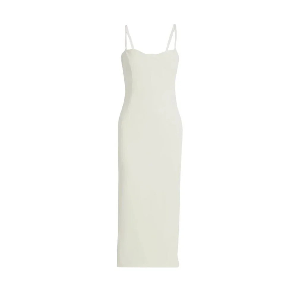 SIMKHAI Caspian Bustier Midi Dress in White New Womens Bodycon Corset - Picture 11 of 15